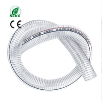 Tuyau d'aspiration en PVC renforcé de fil d'acier 3" 4" 5" 6", anti-affaissement, transparent, adapté à l'extraction de sable et de gravier