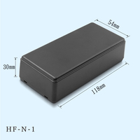 OEM ODM Fabrication de bricolage personnalisée Matériau ABS Petit module d'alimentation noir pour circuit imprimé Boîtier de jonction en plastique Boîtier de commande Boîtier