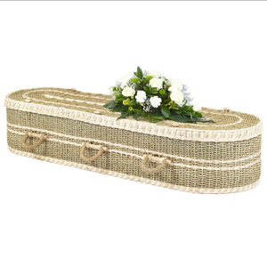 Ataúd funerario biodegradable ataúd de algas marinas tejido a mano ecológico de estilo europeo del fabricante de Vietnam - Product Image 1