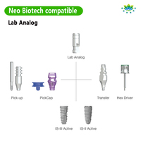 Accessoires de production d'abutments dentaires analogiques Neo Biotech Fixture Lab pour systèmes de marques coréennes et européennes en stock