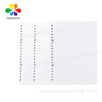 Papel para Cuaderno de Hojas Sueltas A5, 100 Hojas, 8.5mm, Rayado, 20 Perforaciones, Escritura Suave