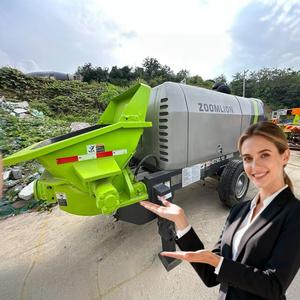 Bomba de Remolque Diésel Usada Tongyu Zoomlion HBT9018186RSU 186kW 93m³/h 200m Vertical 1000m Horizontal 7800kg Motor Verde 2018 - Product Image 1