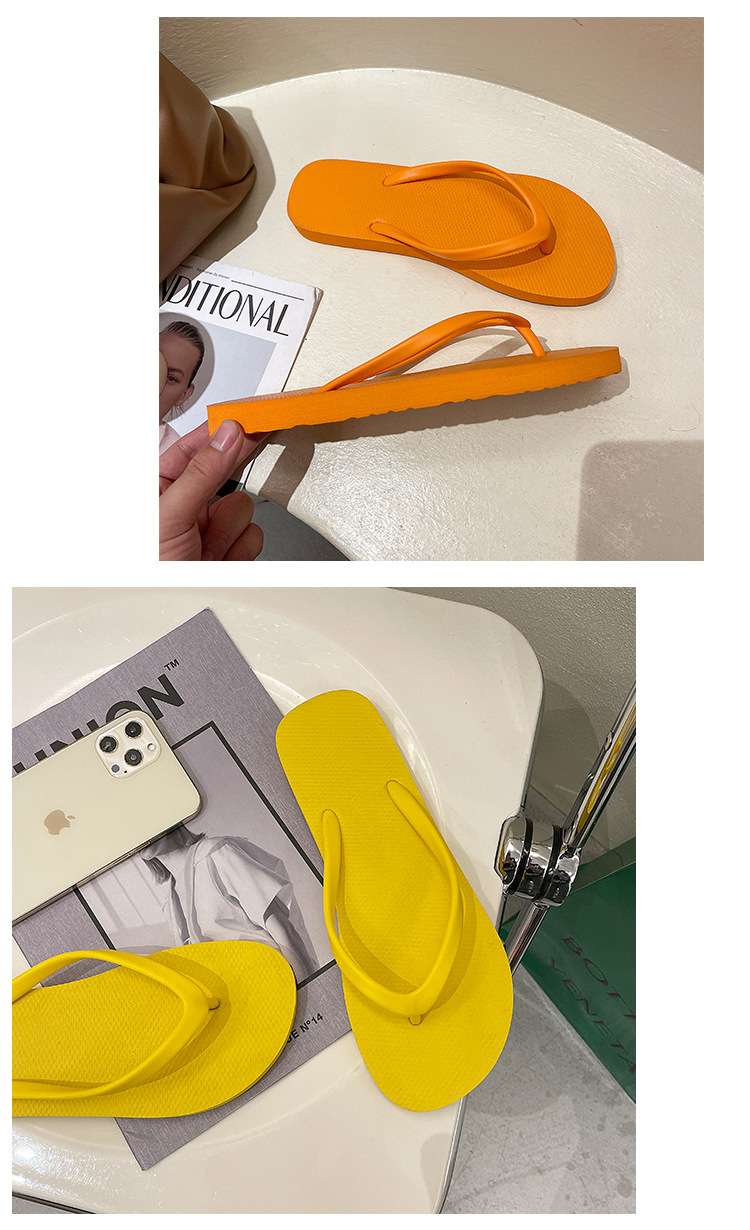 PVC Flip-flops Women Summer Outdoor Indoor Slippers Sandals Non-slip Beach Shoes