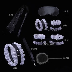 SM секс-игрушки-горничная БДСМ Тренировочный Набор с кружевным воротником наручники для ног Игрушки для взрослых - Product Image 4