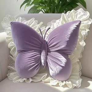 Princess Butterfly Office Waist Cushion Bowknot Living Room Bedroom Sofa Back Cushion Home <strong>Decor</strong> <strong>Throw</strong> <strong>Pillow</strong> - Product Image 4