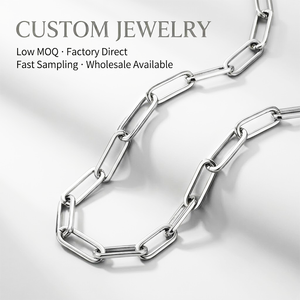 Colliers chaîne trombone personnalisés Yogoo pour hommes, collier ras du <span class=keywords><strong>cou</strong></span> en acier inoxydable, bijoux punk masculins, service OEM - Product Image 1