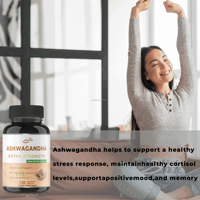 Extrait pur de racine d'Ashwagandha en marque blanche OEM pour adultes – Soutien contre le stress, énergie, vitalité, clarté mentale