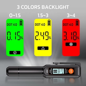 Auto Brake Liquid Oil Mini Tester Pocket Brake Fluid Detector Tool Metal Probe With Display Screen Indicator <b>Light</b> - Product Image 5