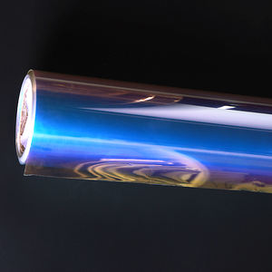 Lámina de <span class=keywords><strong>vinilo</strong></span> <span class=keywords><strong>transparente</strong></span> holográfica de PVC <span class=keywords><strong>transparente</strong></span> iridiscente para DIY lazos fabricación de joyas manualidades de costura apartamento PET - Product Image 2