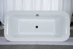 Oval <strong>Bath</strong> Tub Modern Acrylic Freestanding Bathtub With Stainless Steel <strong>Stand</strong> - Product Image 5