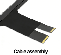 Écran tactile capacitif haute précision de 19 pouces, nouvelle génération, interface USB 2.0, compatible avec les systèmes Android/Windows/Linux, 10 points de contact