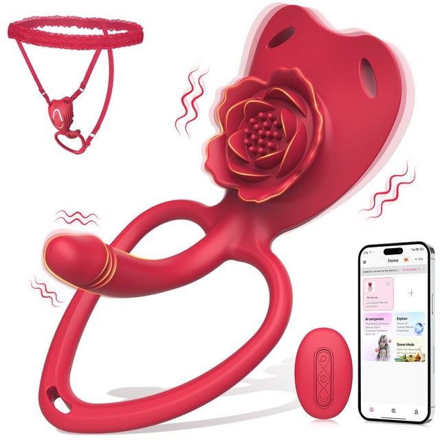 Adult Vibrating Wearable Couples Shared-use App-controlled 9 Frequencies IPX6 Waterproof Pleasure Aid Mood-enhancing Sex Toy