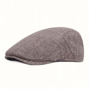 Casquette Gatsby unisexe marron unie plate style newsboy/béret/cabbie - Product Image 5
