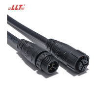 Connecteur de câble fileté mâle-femelle étanche IP65 IP67 M16 2, 3 ou 4 broches pour module d'éclairage LED de rue - Usine LLT