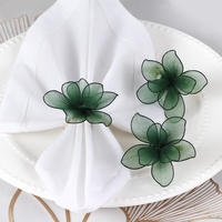 Valentijnsdag Imitatie Bloem Servet Ring Nieuwe Stof Hotel Western Restaurant Feestzaal Servet Ring Decoratie