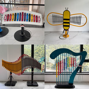 Aire de jeu souple pour enfants en plein air Jungle Caoutchouc Acier inoxydable Instrument de musique Basson Fabriqué Musical extérieur - Product Image 4