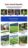 OMNI CATCH 2025 Meilleure vente Led étanche clignotant à 360 degrés dissuasif pour animaux sauvages Répulsif à ultrasons à énergie solaire pour animaux