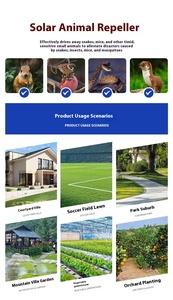 Omni bắt <span class=keywords><strong>2025</strong></span> bán chạy nhất không thấm nước LED nhấp nháy 360 độ động vật hoang dã răn đe năng lượng mặt trời Powered siêu âm động vật Repeller - Product Image 4