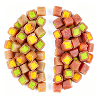 Friandises pour chiens à base de viande de poulet et de canard avec morceaux de légumes, friandises dentaires et récompenses d'entraînement, haute palatabilité, nutrition équilibrée