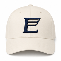 Gorra de Béisbol Deportiva Curva Estructurada de Sarga de Algodón Premium con Logotipo Monograma Águila E, Regalo Corporativo, Personalización de Marca Minorista