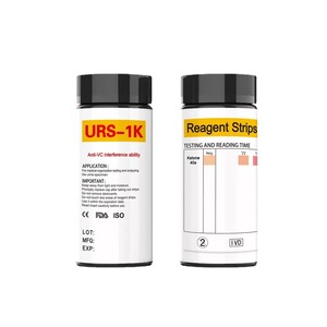 แถบวัดคีโตน URS-1K 100 แถบ ชุดทดสอบปัสสาวะป้องกันการรบกวนจากสาร VC - Product Image 4