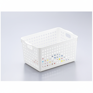 Cesto di stoccaggio profondo bianco Inomata - Product Image 1