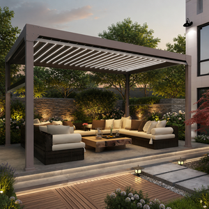 Gazebo Eléctrico Plegable Personalizado con Sistema de Drenaje Integrado, Toldo Impermeable de Aleación de Aluminio, Pérgola Motorizada para Jardín - Product Image 6