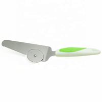 UJ-KT527 Spatule à pizza en acier inoxydable avec poignée en forme de feuille et coupe-pizza