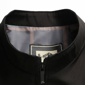 शरद ऋतु वसंत पुरुषों की आकस्मिक जैकेट 100% पॉलिएस्टर लाइन लाइन स्टैंड कॉलर बॉम्बर सादे बॉम्बर सादे बॉम्बर सादे - Product Image 6