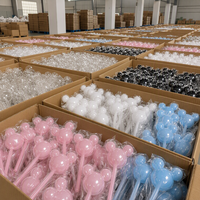Soporte de plástico transparente con forma de cabeza de Mickey para piruletas, tubo para dulces con palo para fiestas infantiles, bodas, regalos, recuerdos, venta al por mayor