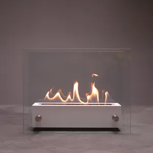 Inno-living Fire-Chimenea de etanol de mesa, hoguera de mesa decorativa