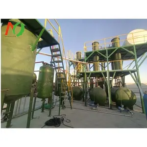 Impianto di pirolisi di plastica completamente automatica ambientale ambientale per olio con catalizzatore nella torre di distillazione