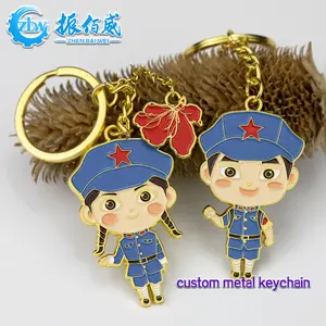 중국 도매 고품질 keychain 제조자 개인화된 귀여운 로고 사기질 금속 keychain 주문화