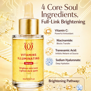 Produits de beauté, vitamines, sérum illuminateur, niacinamide, acide tranexamique, correcteur de taches brunes, sérum hydratant pour tous - Product Image 4