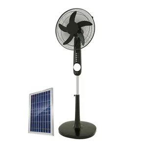 Solar Elektrische Ventilator 12V Dc Zonne-energie Stand Fan Oplaadbare Fan 16 Inch