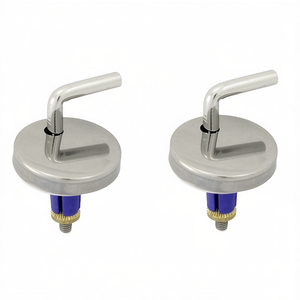 Kit de bisagras de repuesto S121K para asientos de inodoro, diseño de palanca metálica - Product Image 3