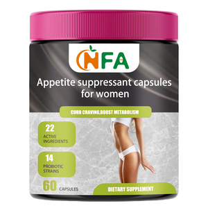 Cápsulas supresoras del apetito OEM ODM para mujeres. Cápsulas con extracto de azafrán y té verde que apoyan el apetito, la energía y el estado de ánimo equilibrados. - Product Image 1