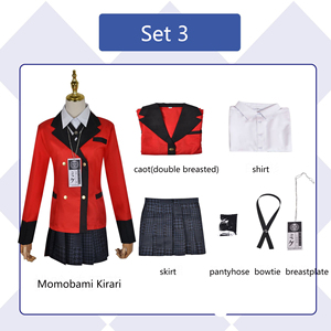 ชุดคอสเพลย์อะนิเมะ kakegurui ชุดนักพนัน kakegurui compulsive jabami yumeko Saotome meari midikshima ชุดเซ็กซี่สำหรับผู้หญิง - Product Image 4