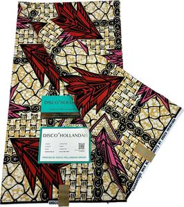 Tela de Algodón Artesanal con Estampado de Puntos de Colores, 6 Yardas, Textil Exclusivo Ankara con Estampado de Cera para Disfraces de Fiestas Nómadas de África Occidental - Product Image 6