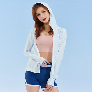 2023 Mới Của Phụ Nữ Chạy Bộ Áo Khoác UV Của Phụ Nữ Hàng Đầu Đi Xe Đạp Bãi Biển Đội Mũ Trùm Đầu Mặt Trời Bảo Vệ Quần Áo Áo Khoác - Product Image 5