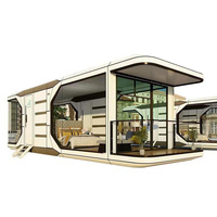 Maison Capsule Spatiale de Luxe Modulaire en Acier Galvanisé avec Panneaux Sandwich Respirants – Maisons Préfabriquées à Installation Rapide Idéales pour Hôtels