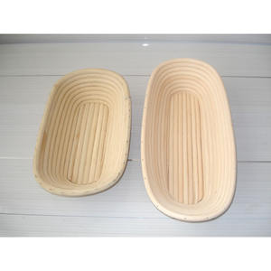 Gran oferta de ratán Natural de 8/9/10 pulgadas para juego de cesta <span class=keywords><strong>Banneton</strong></span>, tela de lino Ovalada para hornear y repostería casera - Product Image 6
