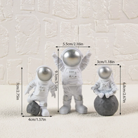 Astronaute Espace Gâteau Toppers Espace Astronaute Figurines Planète Fusée Gâteau insérer Enfants Fête D'anniversaire Fournitures Baby Shower