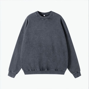 Compagnon vert |   Sweat-shirt rétro lourd à motif cœur vintage, style américain, lavé, batik, 420g - Product Image 5