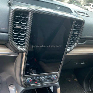 JIAHUI <span class=keywords><strong>AUTO</strong></span> Accessoires intérieurs de voiture en ABS pour Ford Ranger T9 2022-2024 Kits de garnitures intérieures en fibre de carbone - Product Image 3