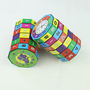 Jouet de <span class=keywords><strong>puzzle</strong></span> cylindrique personnalisé en usine avec chiffres mathématiques, 2 styles, horloge arithmétique, jouet éducatif pour l'apprentissage et le développement mathématique des enfants - Product Image 5