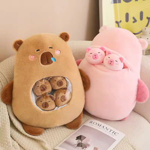 Oreiller de haute qualité personnalisé Super doux Capybara peluche Snack mignon <span class=keywords><strong>cochon</strong></span> jouet couette avec remplissage en coton PP pour bébé garçons filles - Product Image 3