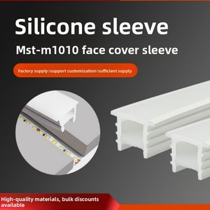 Cubierta de silicona resistente a altas temperaturas para tiras de luz LED, funda flexible impermeable para bordes de cinturones - Product Image 1