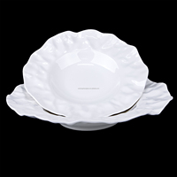 Nouvelle vaisselle de table occidentale en porcelaine haut de gamme, écologique, durable, surface lisse, bols à soupe, plats à pâtes, soupières pour la maison