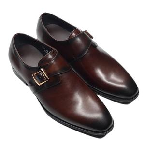 Chaussures en cuir de luxe faites à la main pour hommes tendance 2025, bout pointu, bouton, chaussures habillées formelles - Product Image 3